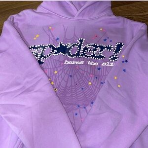 Stylish Lavender Graphic Men's Sweater